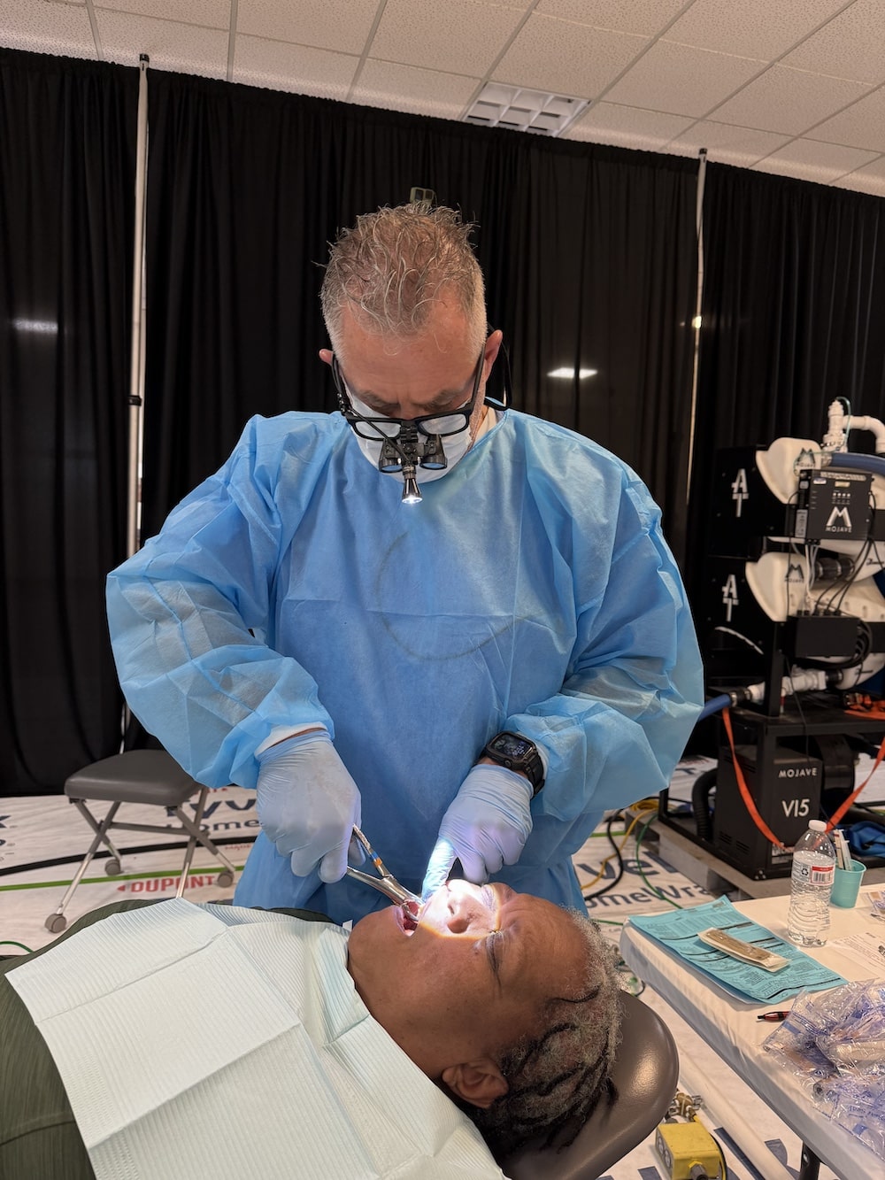 Nelson Dental Excellence Team volunteering at North Carolina Missions of Mercy Dental Clinic