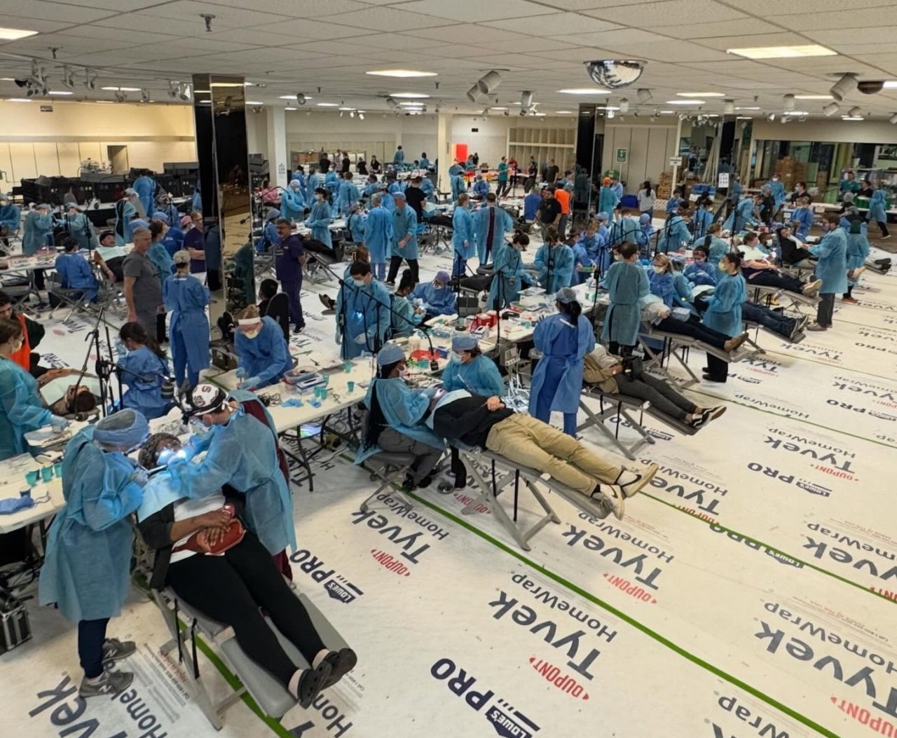 Nelson Dental Excellence Team volunteering at North Carolina Missions of Mercy Dental Clinic